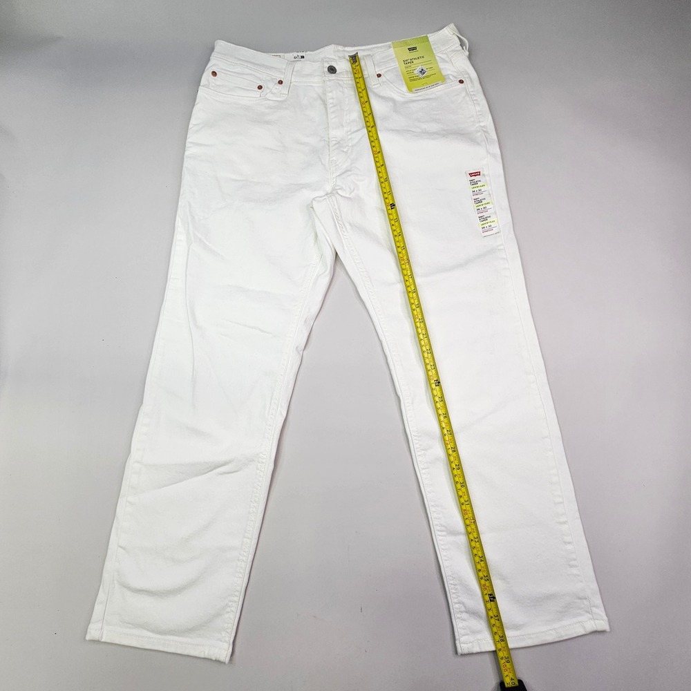 Levi's 541 Athletic Taper Jeans Mens 36x30 White Stretch Flex Denim 18181-0537 - Picture 4 of 16